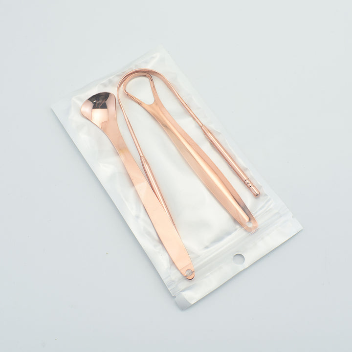 Stainless Steel Long-Handle Ergonomic Tongue Cleaner Bowlift