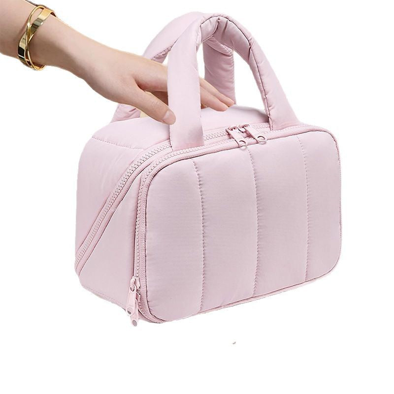 Cosmetic organizer bag with removable inner compartments Bowlift