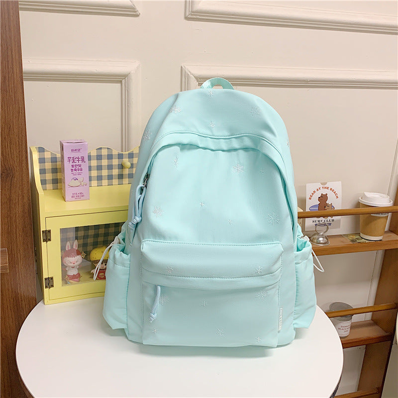 Embroidered Cute Character Backpack