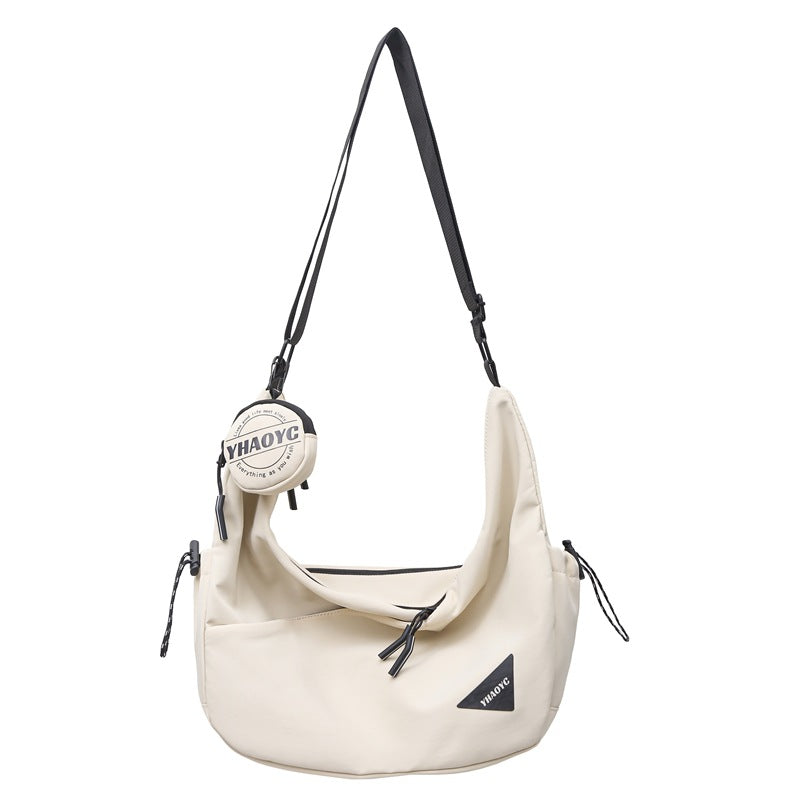Stylish Shoulder Bag With Multiple Zip Compartments Bowlift