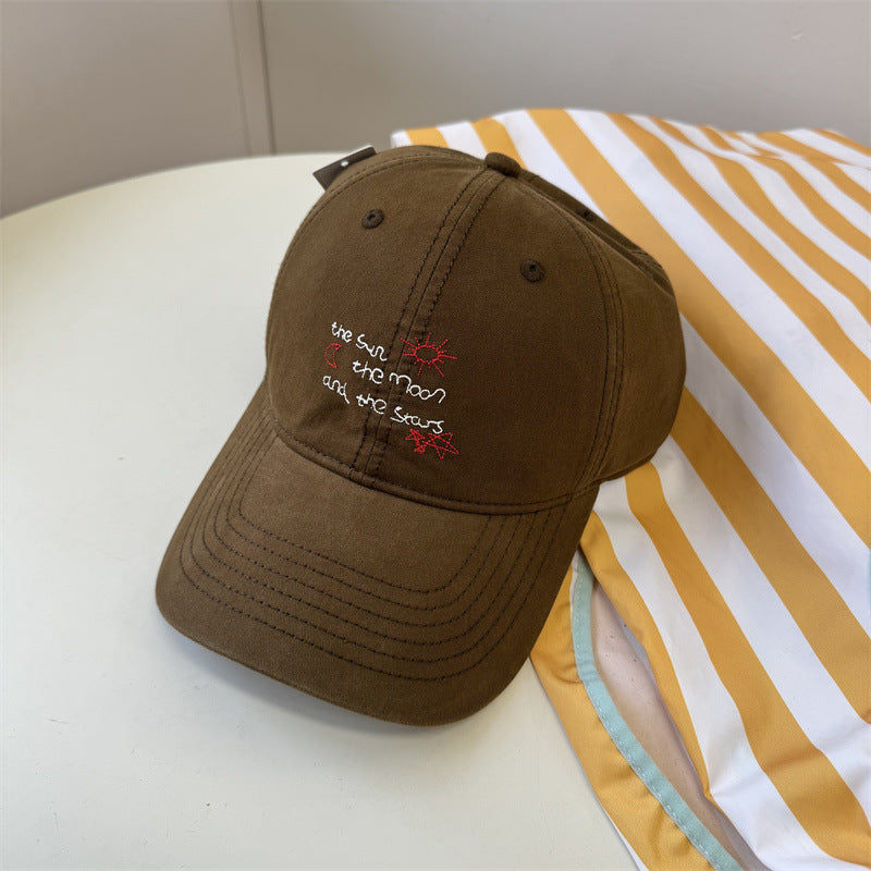 Women's Casual Embroidered Dad Cap Bowlift
