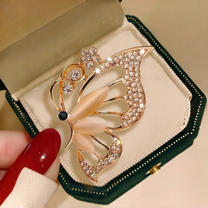 Elegant Butterfly Brooch Bowlift
