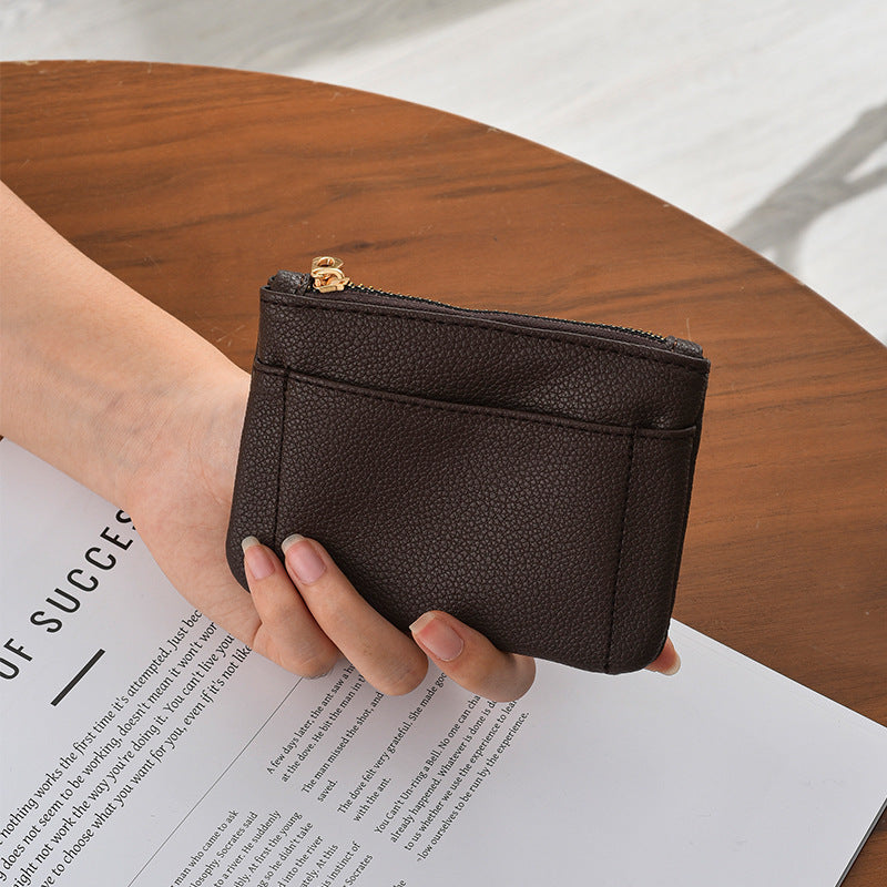 Premium Textured Leather Card Holder Bowlift