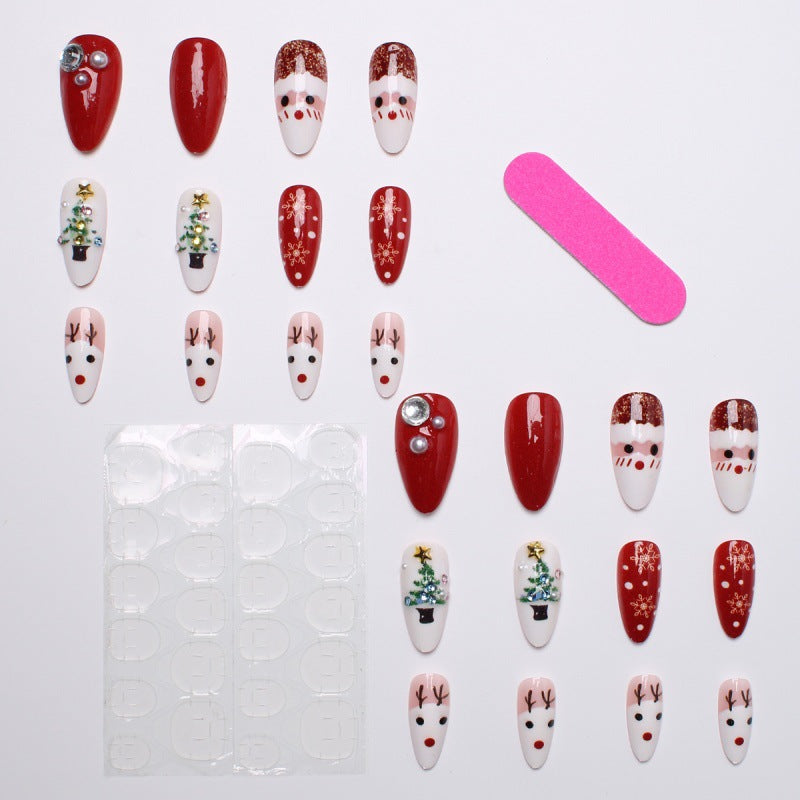 Creative artificial nails with Christmas motif Bowlift