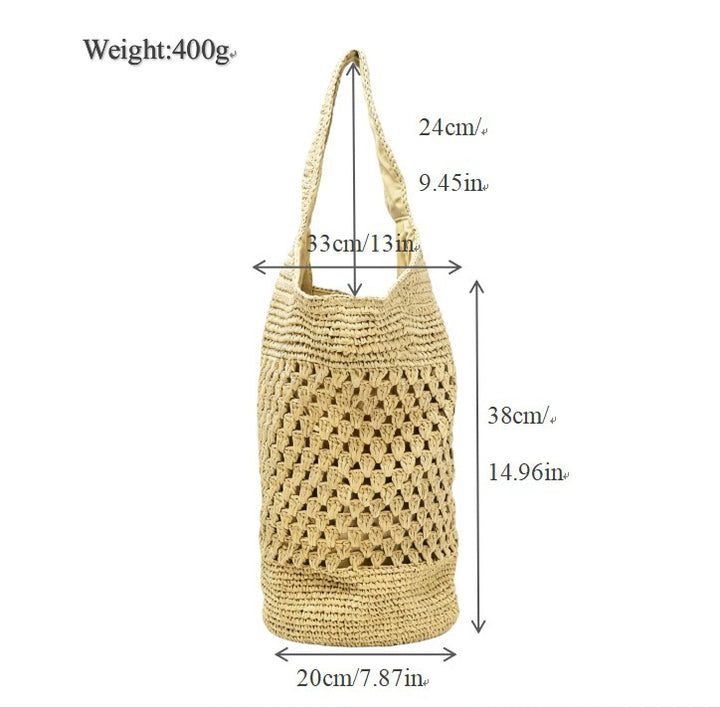 Handbag with Knitted Design Bowlift