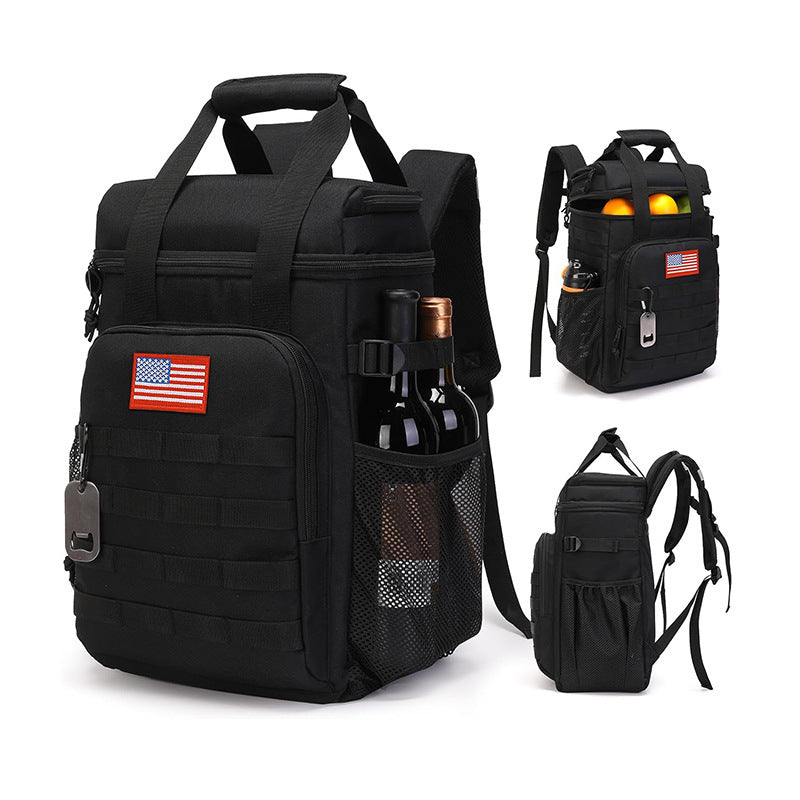 Multifunctional cooler backpack with insulating interior Bowlift
