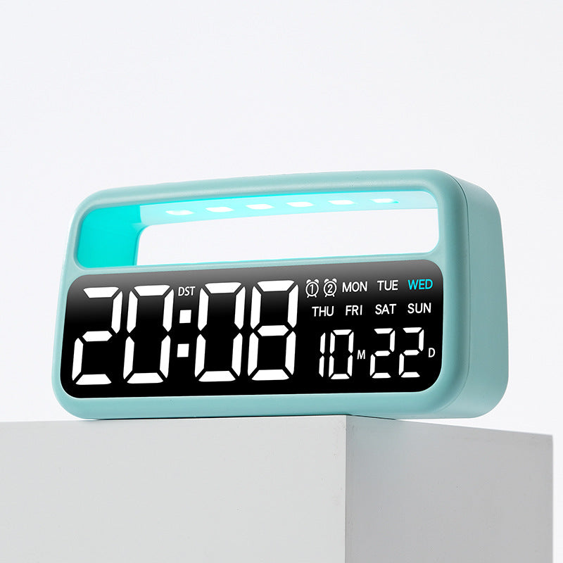 Digital radio alarm clock with multiple alarm functions Bowlift