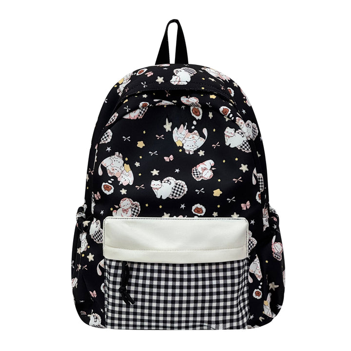 Whimsical Character Print Backpack