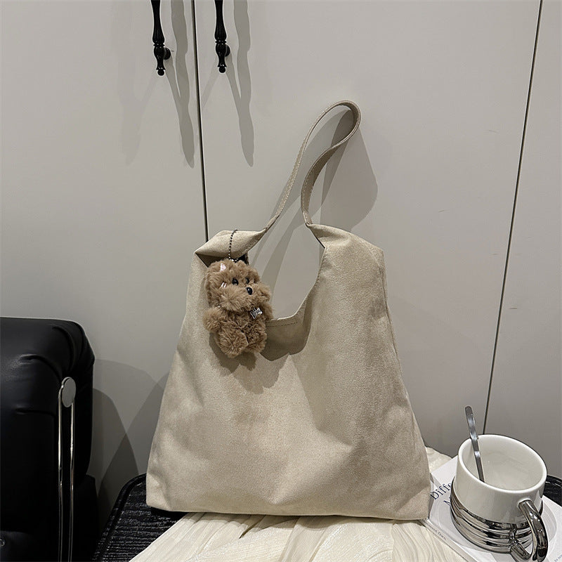 Suede Slouchy Hobo Bag Bowlift