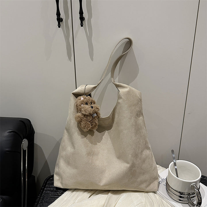 Suede Slouchy Hobo Bag Bowlift