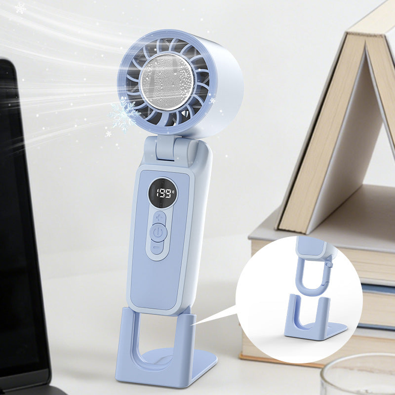 Women Portable Mini High-Performance Fan with Digital Control Bowlift