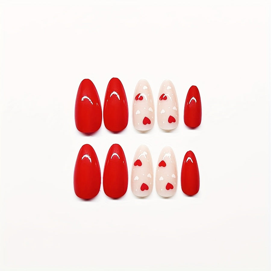 Romantic Heart Nail Art Bowlift