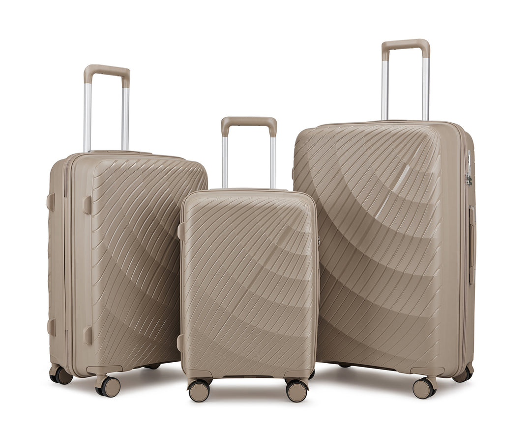Unisex Premium Textured Hard Shell Luggage Set Bowlift