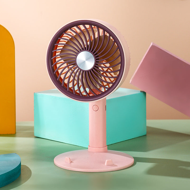 Women's Portable Table Fan with Powerful Battery and Flexible Tilt Bowlift