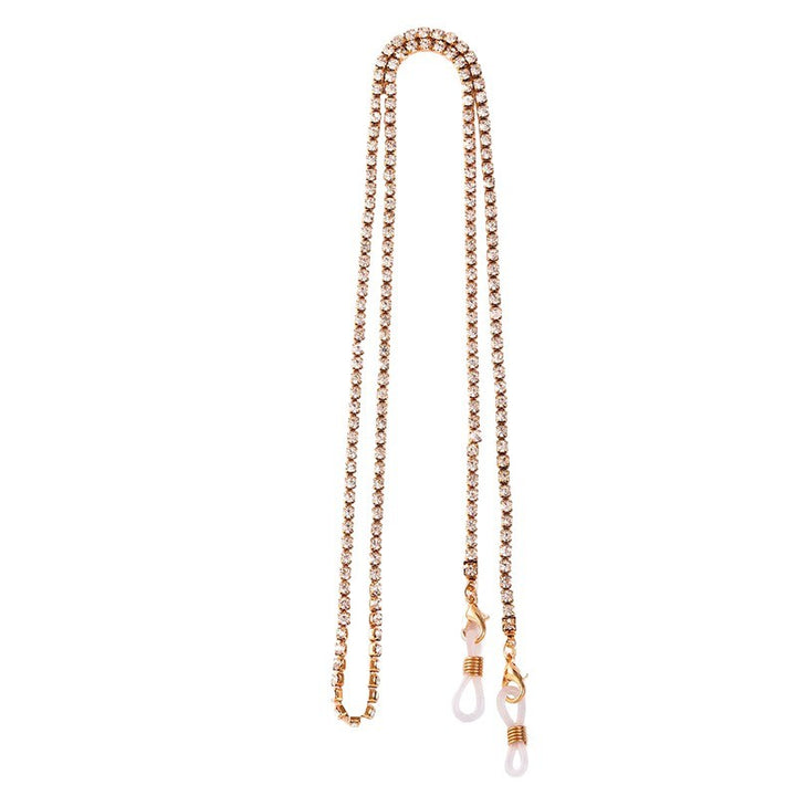 Rhinestone Eyewear Retainer Chain Bowlift