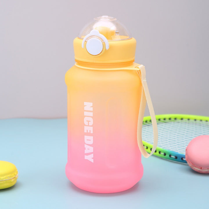 Women's multifunctional sports water bottle with ergonomic grip and practical leak protection Bowlift