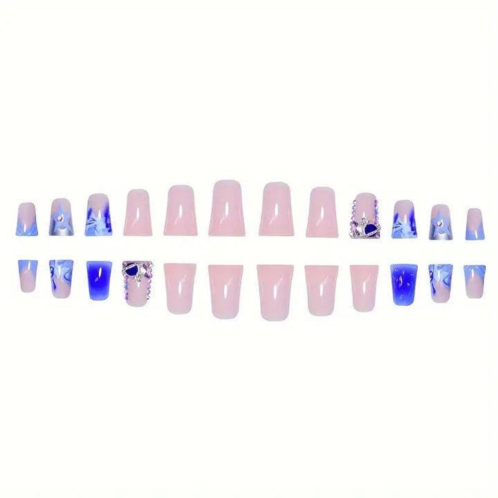 Decorative 3D Water Droplet Nail Art Extensions Bowlift