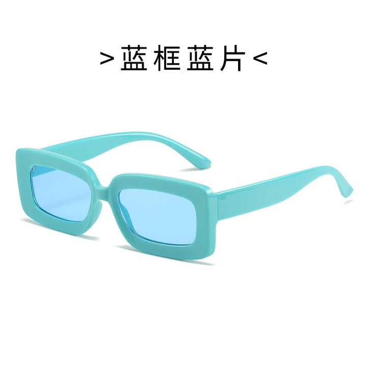 Women's Fashion Turtle Sunglasses with Rectangular Frame and Gradient Lenses Bowlift