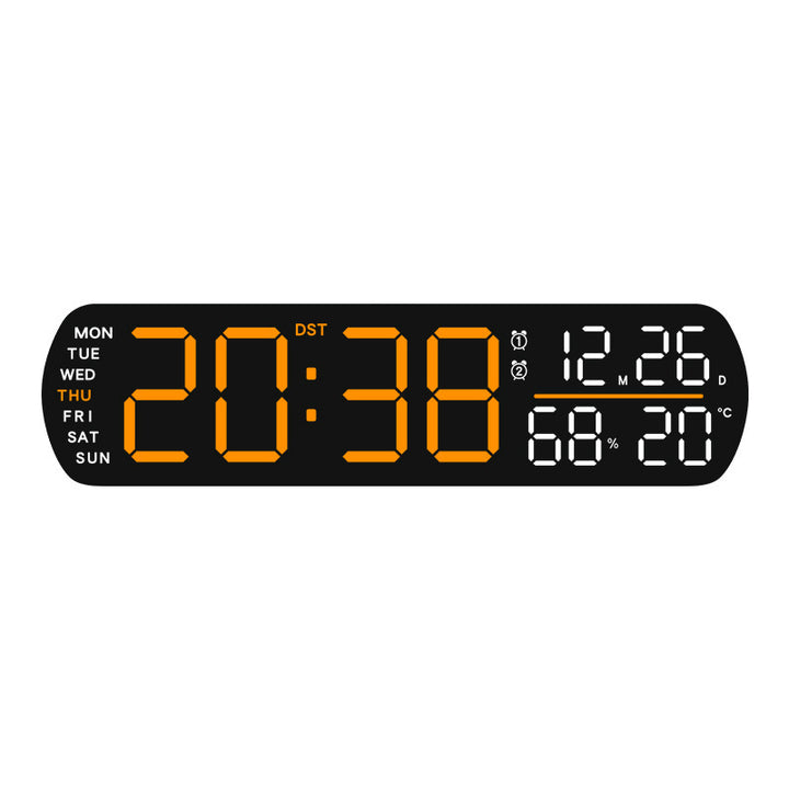 Digital Wall Clock with Multifunctional Display Bowlift