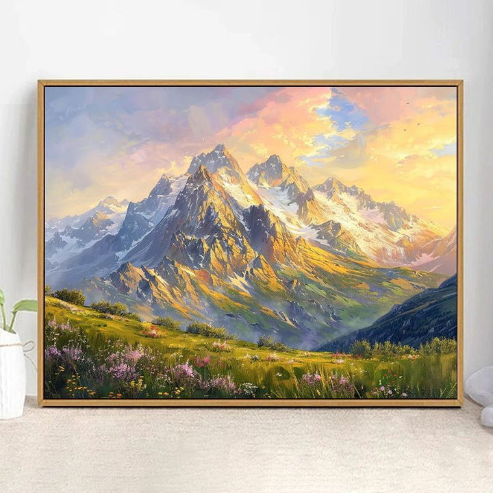 Majestic Mountain Landscape Art Print Bowlift
