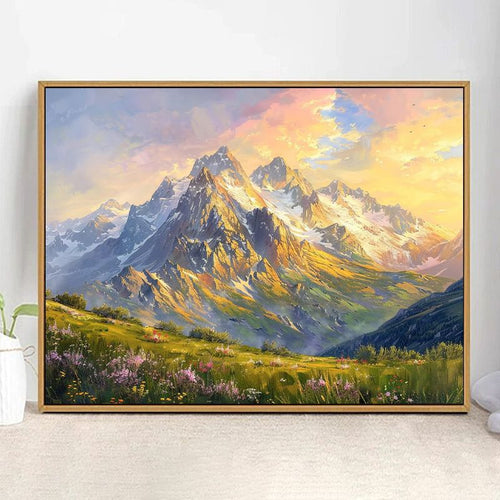 Majestic Mountain Landscape Art Print Bowlift