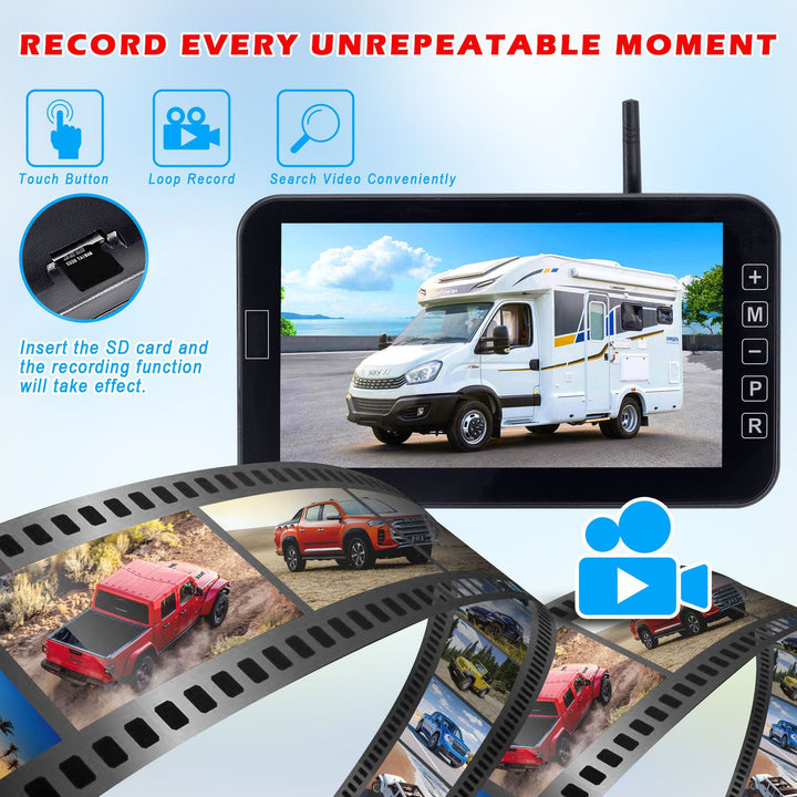 1080P Solar Magnetic Wireless Car Camera