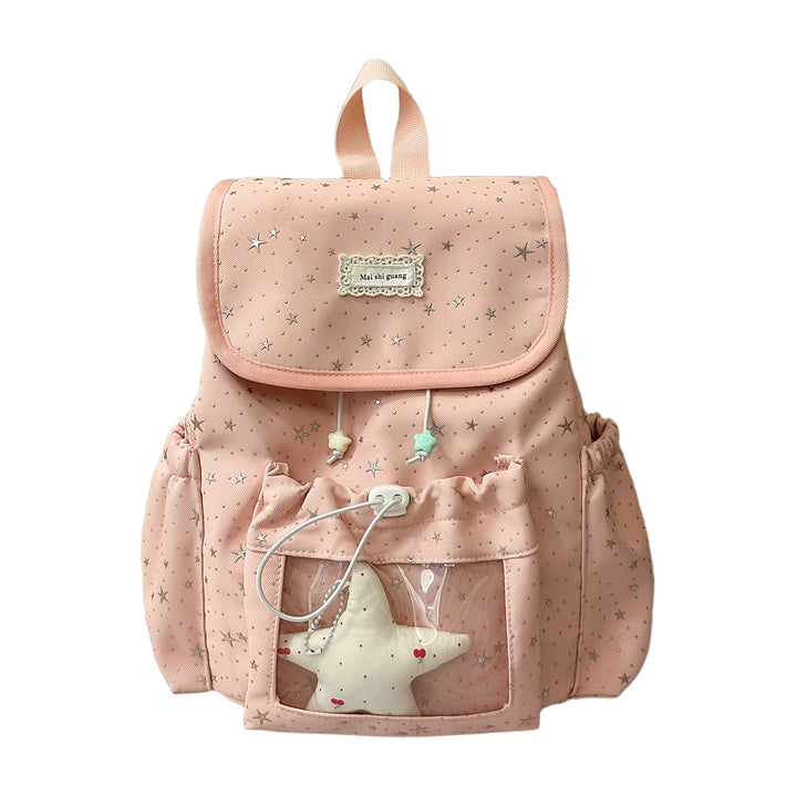 Fun Star-Embellished Mini Backpack Bowlift