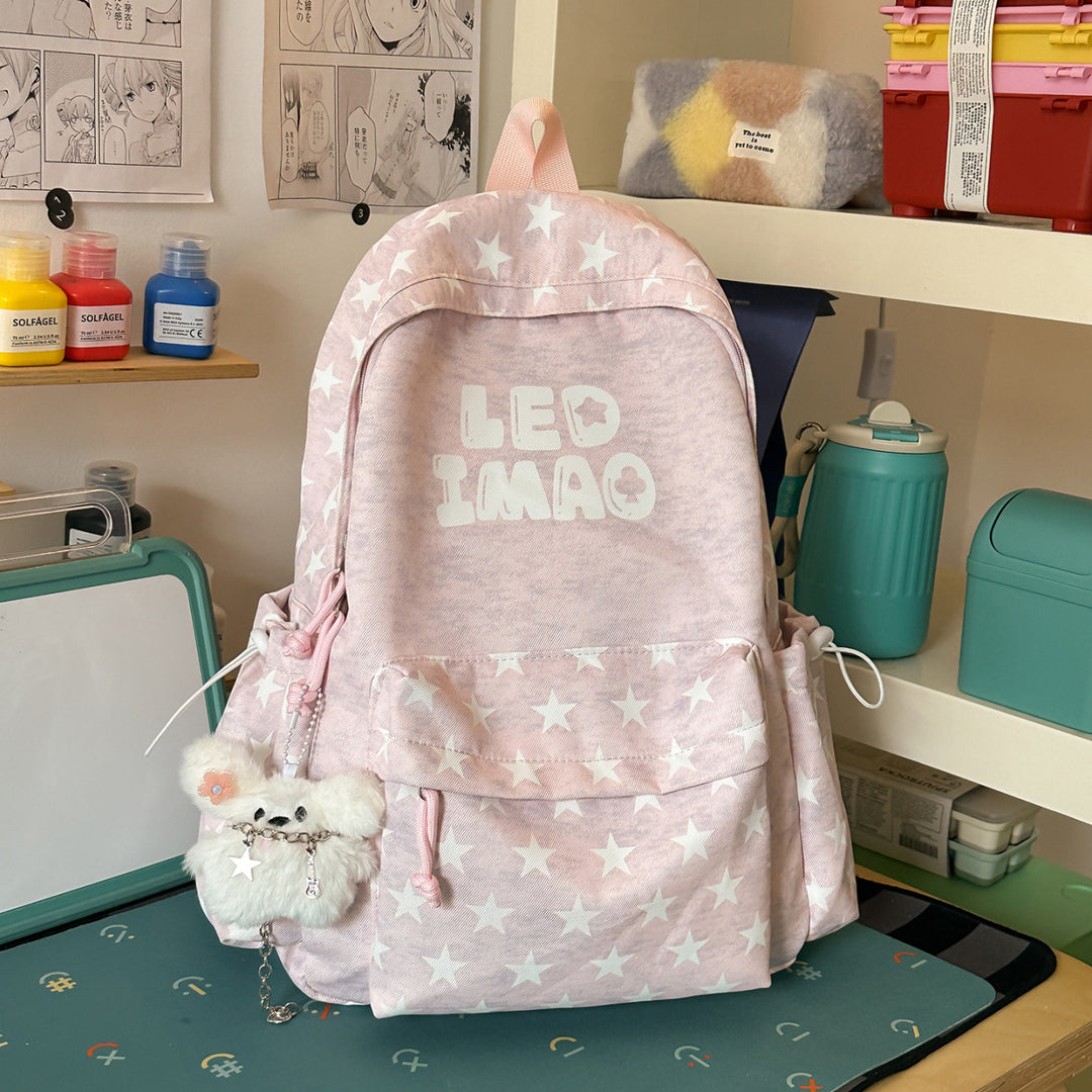 Multifunctional Star-Print Backpack