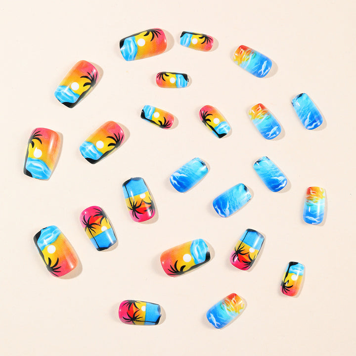 Coastal Sunset Nail Art Bowlift