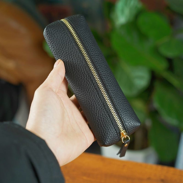 Elegant Leather Pencil Case Bowlift