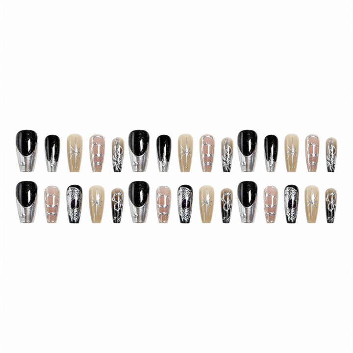 Artful nail tips with elegant patterns Bowlift