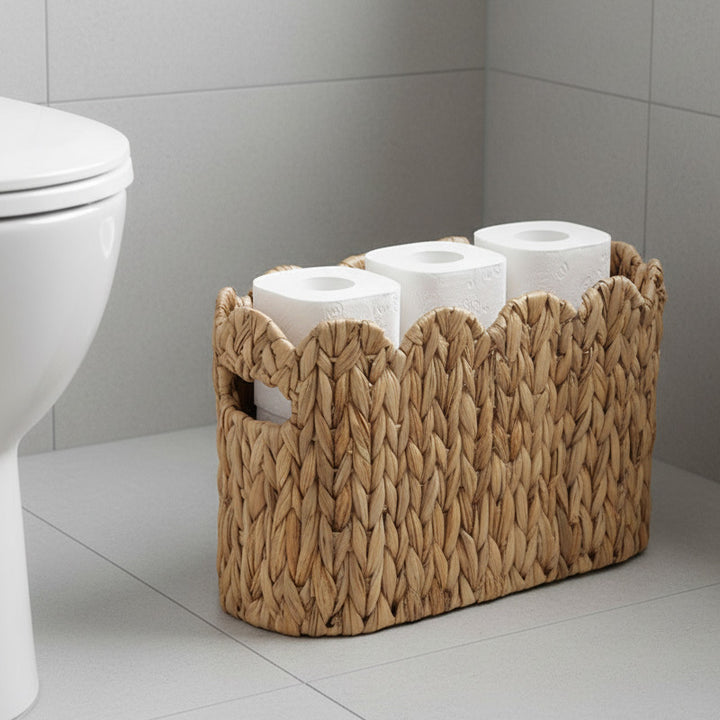 Handwoven Natural Fiber Storage Organizer Bowlift