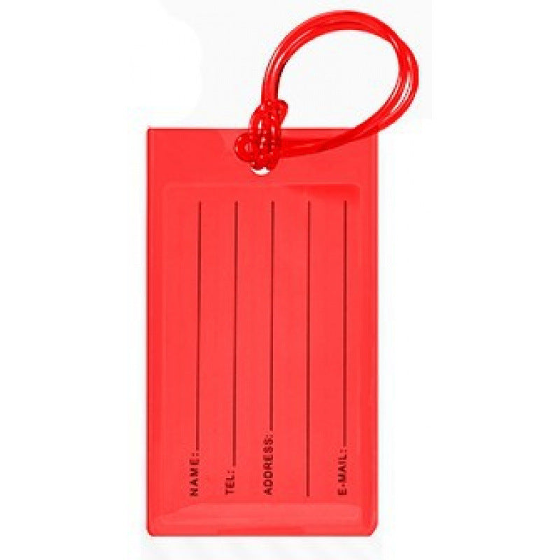 Silicone Luggage ID Tag with Writable Info Panel and Flexible Loop Strap Bowlift