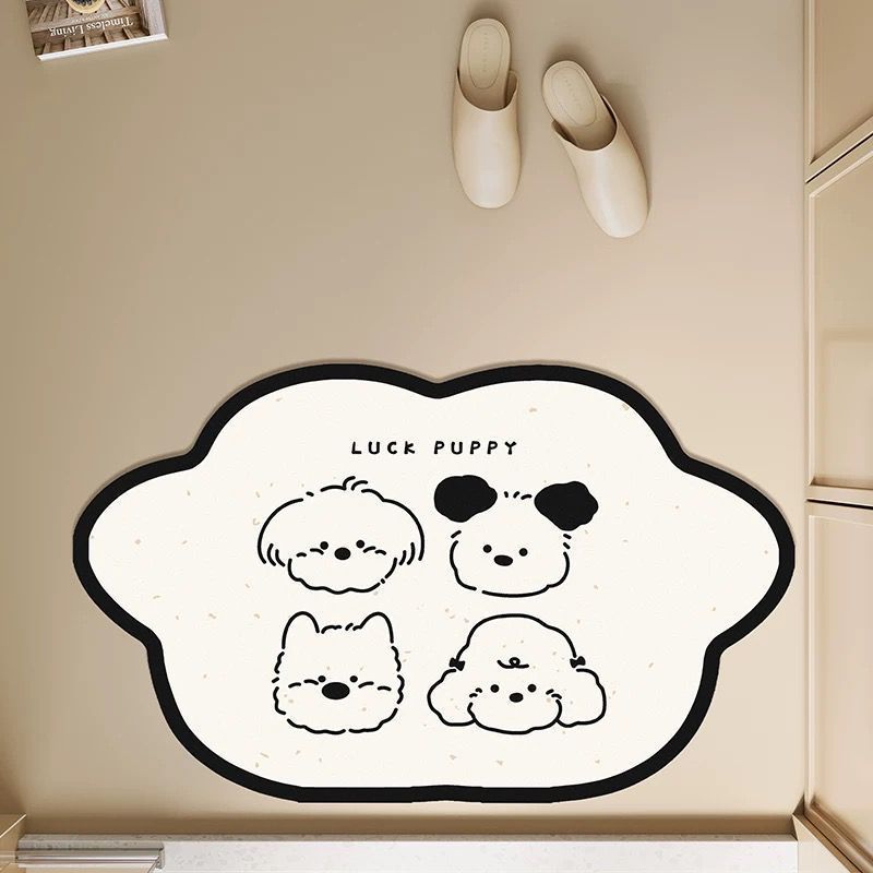 Cute Dog-Shaped Area Mat