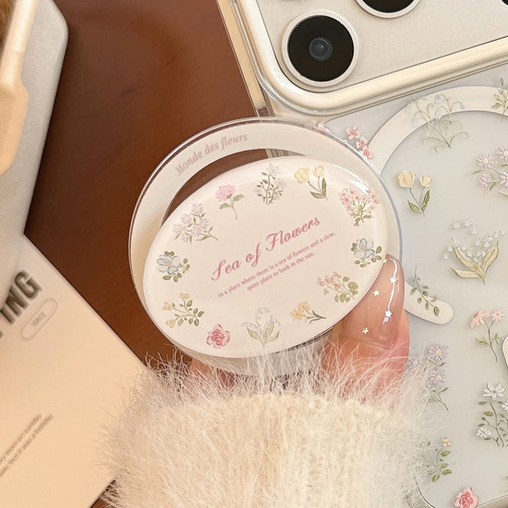 Elegant ceramic coaster with floral design Bowlift