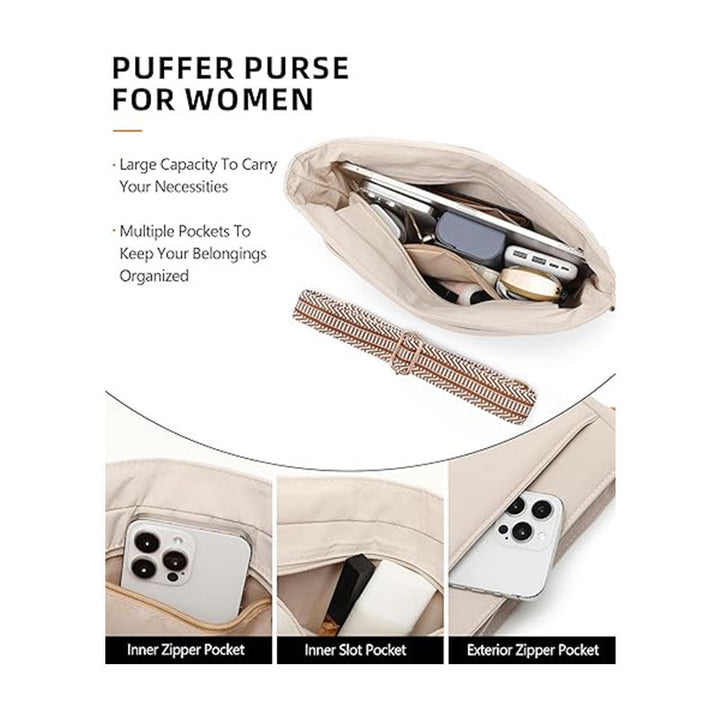 Fashionable shoulder bag with removable card case Bowlift