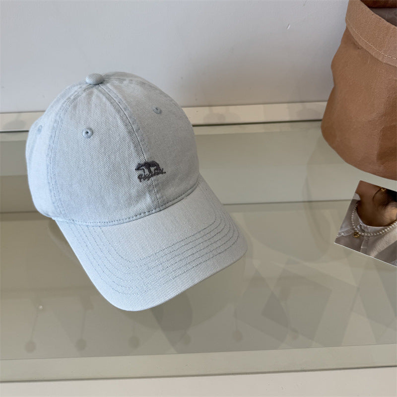Women's Classic Denim Baseball Cap Bowlift