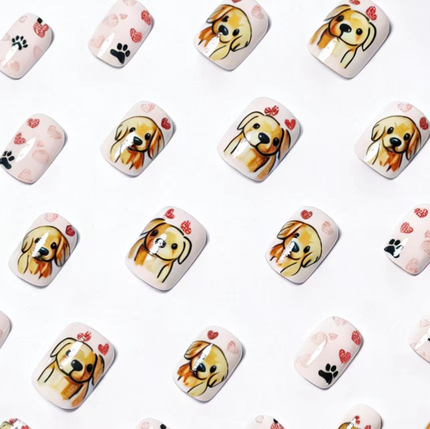 Playful Dog-Themed Nail Art Bowlift