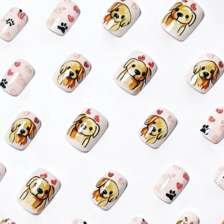 Playful Dog-Themed Nail Art Bowlift