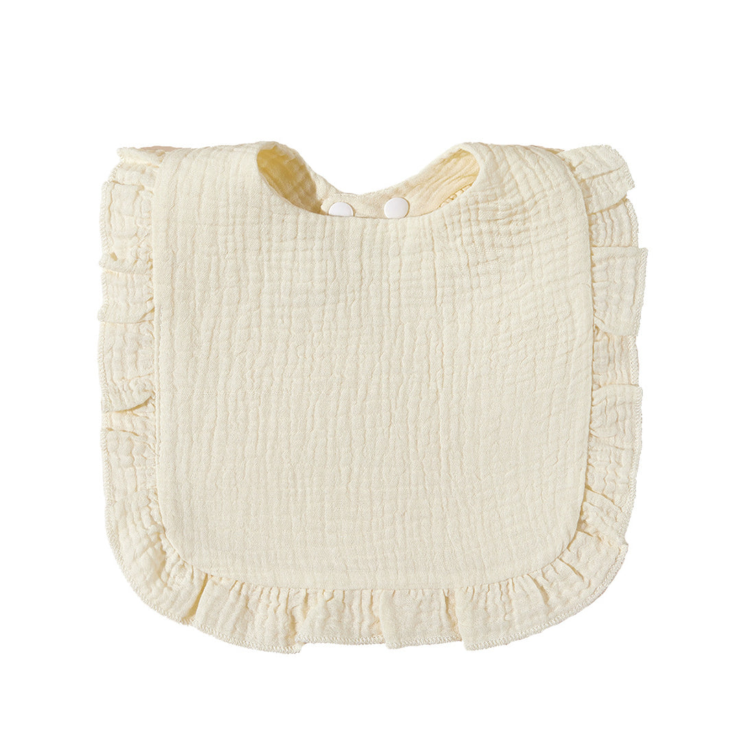 Soft Ruffled Muslin Baby Bib Bowlift