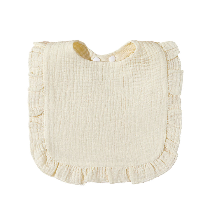 Soft Ruffled Muslin Baby Bib Bowlift
