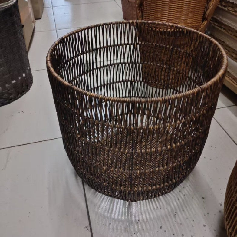 Large Handwoven Storage Basket Bowlift