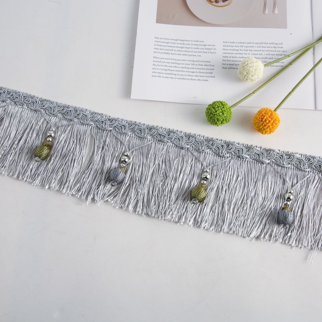 Luxury Fringe Braid with Bead Trim Bowlift
