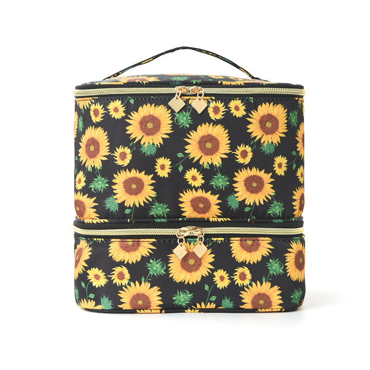 Cosmetic storage bag with two separate compartments Bowlift