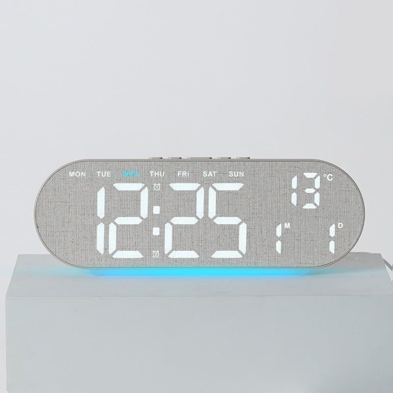 Digital alarm clock with multifunctional LED display and integrated thermometer function Bowlift
