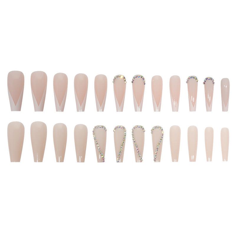 Elegant Glossy Almond-Shaped Press-On Nails Bowlift