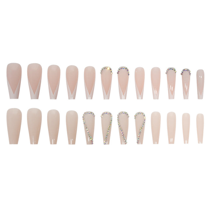 Elegant Glossy Almond-Shaped Press-On Nails Bowlift