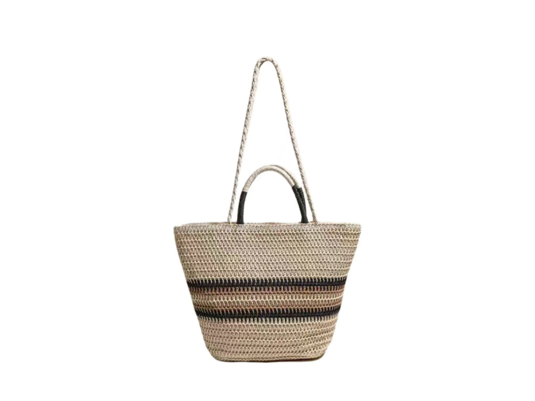Handmade basket bag with modern patterns Bowlift