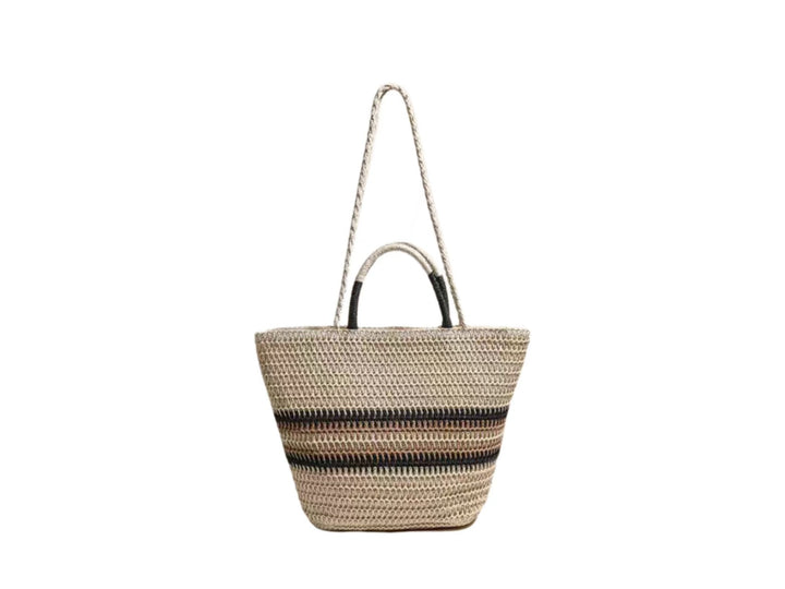 Handmade basket bag with modern patterns Bowlift