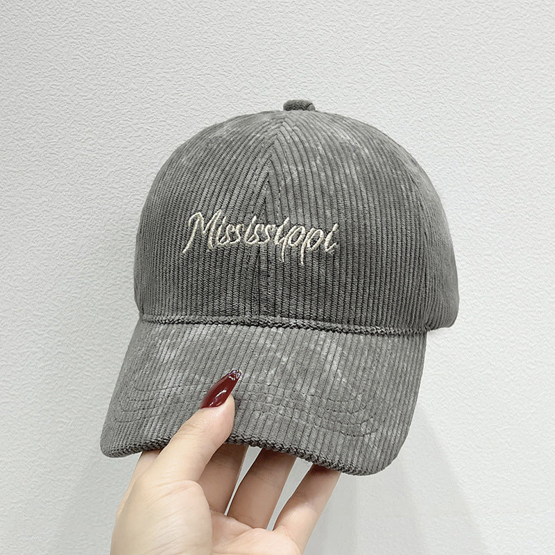 Women's Corduroy Visor Cap Bowlift